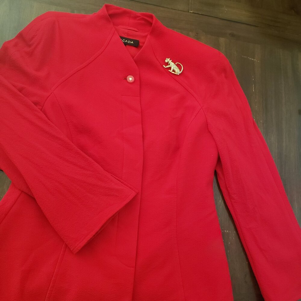 Escada red jacket